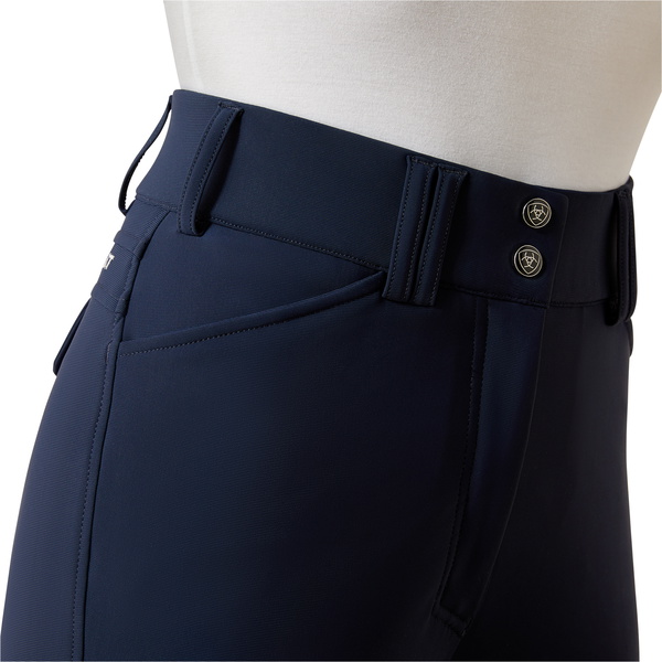 2025 Ariat Femmes Tri Factor Frost 2.0 Breeches Complète De Siège 10062293 - Navy